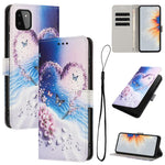 Custodia per telefono in pelle con motivo a colori, For Samsung Galaxy A22 4G / M32 4G, For Samsung Galaxy XCover 5, For Samsung Galaxy A22 5G / A22s 5G