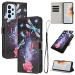Custodia per telefono in pelle con motivo a colori, For Samsung Galaxy A53 5G, For Samsung Galaxy A73 5G, For Samsung Galaxy A33 5G