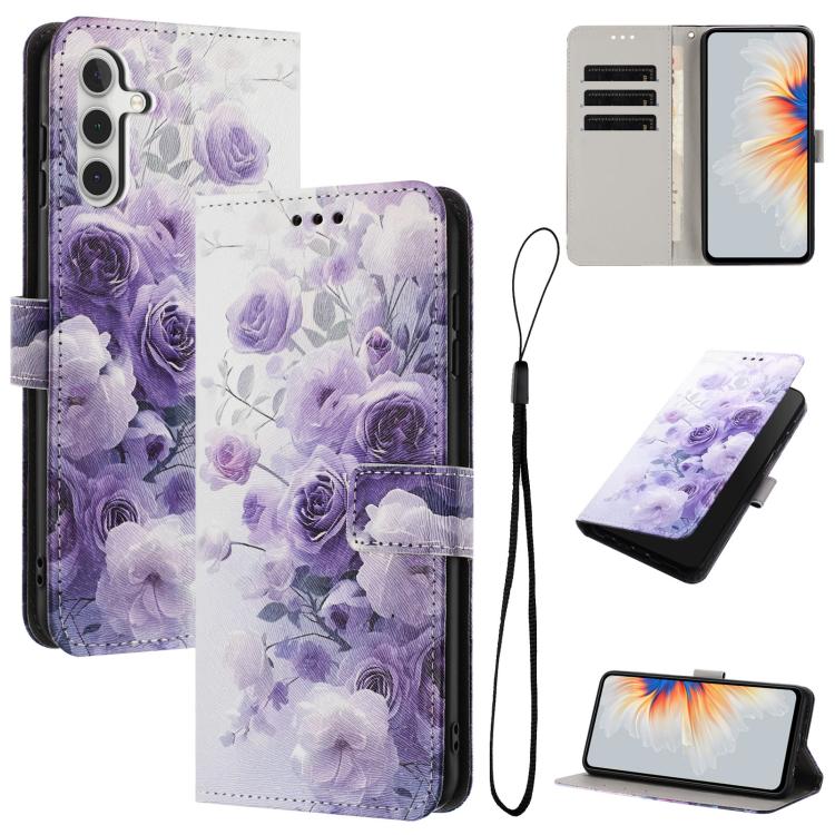 Custodia per telefono in pelle con motivo a colori, For Samsung Galaxy A56 5G, For Samsung Galaxy A36 5G, For Samsung Galaxy M55 / C55 / F55 5G