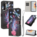 Custodia per telefono in pelle con motivo a colori, For Samsung Galaxy F16 5G / M16 5G, For Samsung Galaxy F06 5G / M06 5G, For Samsung Galaxy A06 4G / 5G