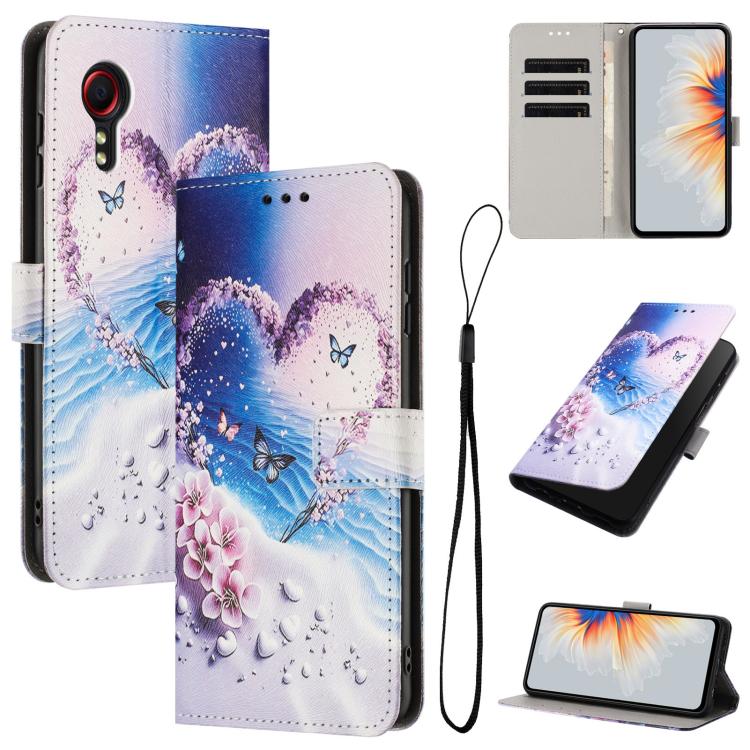 Custodia per telefono in pelle con motivo a colori, For Samsung Galaxy A22 4G / M32 4G, For Samsung Galaxy XCover 5, For Samsung Galaxy A22 5G / A22s 5G