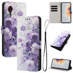 Custodia per telefono in pelle con motivo a colori, For Samsung Galaxy A22 4G / M32 4G, For Samsung Galaxy XCover 5, For Samsung Galaxy A22 5G / A22s 5G