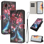 Custodia per telefono in pelle con motivo a colori, For Samsung Galaxy A22 4G / M32 4G, For Samsung Galaxy XCover 5, For Samsung Galaxy A22 5G / A22s 5G