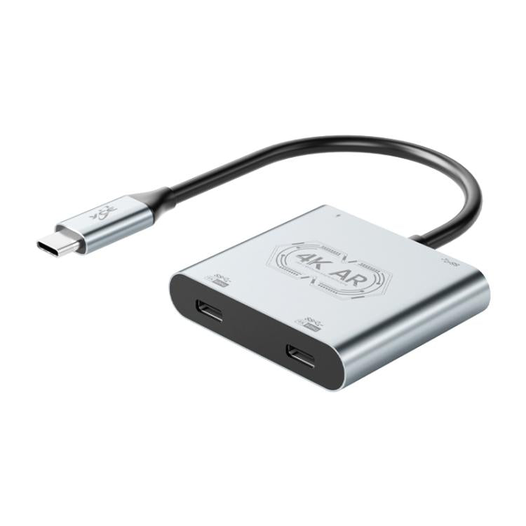 Adattatore USB-C a doppio Type-C PD 100W USB 3.0 4K 60Hz
