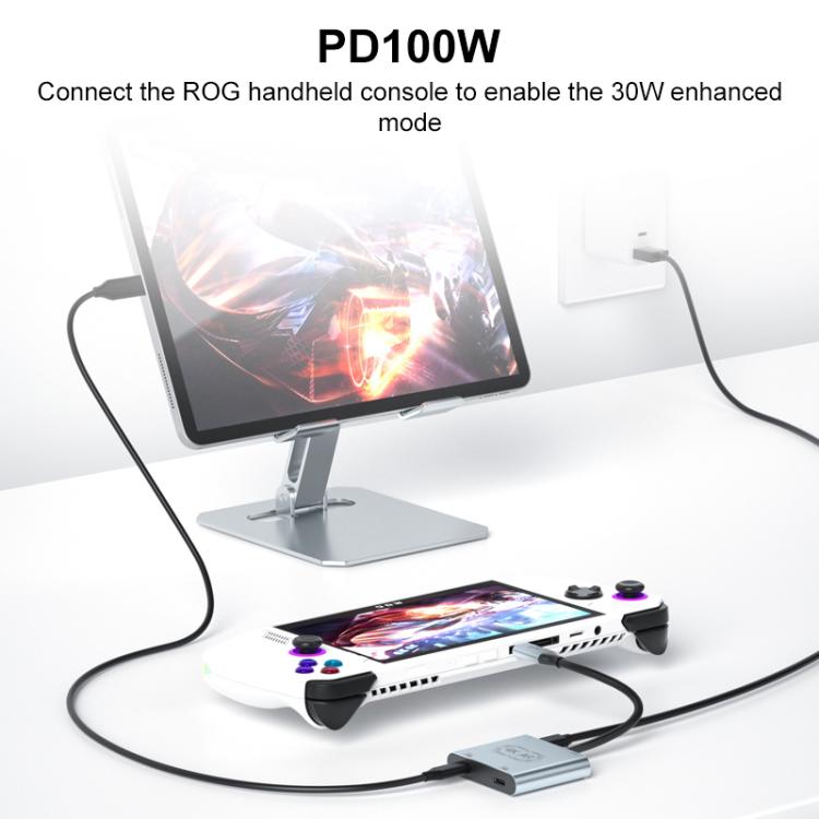 Adattatore USB-C a doppio Type-C PD 100W USB 3.0 4K 60Hz