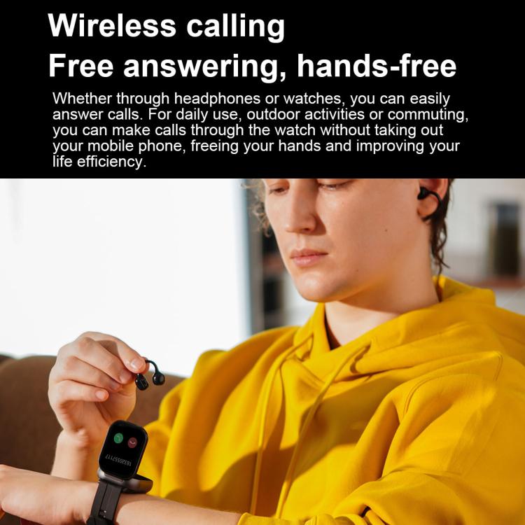 D12 Smart Watch e cuffie Bluetooth 2 in 1 con schermo TFT da 2,01 pollici, supporto per chiamate wireless