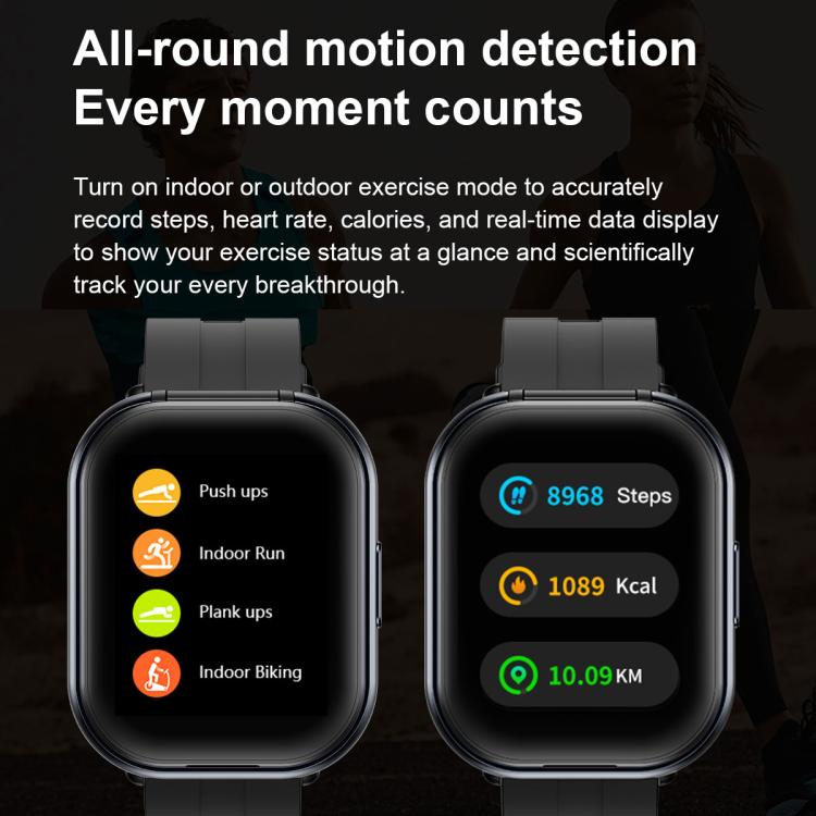 D12 Smart Watch e cuffie Bluetooth 2 in 1 con schermo TFT da 2,01 pollici, supporto per chiamate wireless