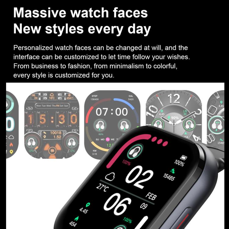 D12 Smart Watch e cuffie Bluetooth 2 in 1 con schermo TFT da 2,01 pollici, supporto per chiamate wireless