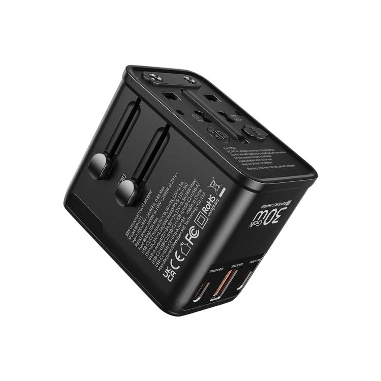 Caricabatterie da viaggio universale 30W GaN tre porte