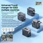 Caricabatterie da viaggio universale 30W GaN tre porte