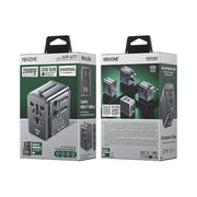 Caricabatterie da viaggio universale a tre porte GaN WK WP-U71 da 30 W.