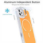 Custodia magnetica per telefono MagSafe bicolore Bright Shadow, For iPhone 11