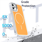 Custodia magnetica per telefono MagSafe bicolore Bright Shadow, For iPhone 11