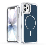 Custodia magnetica per telefono MagSafe bicolore Bright Shadow, For iPhone 11