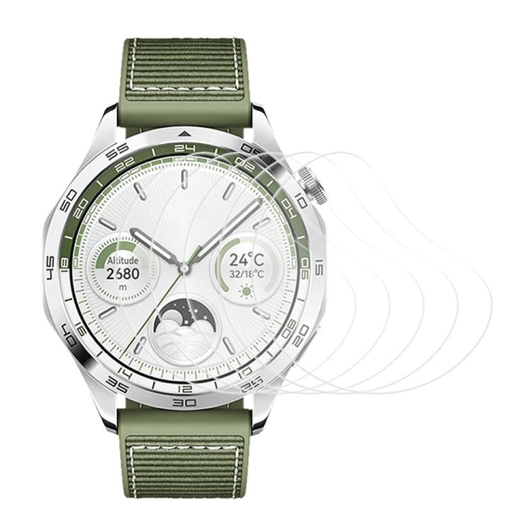 5 pezzi xDfind Pellicola protettiva in idrogel morbido per la parte frontale dell'orologio, For Huawei Watch Kids 4 Pro, For Huawei Watch D2, For Huawei Watch GT 5 46mm, For Huawei Watch GT 5 41mm, For Huawei Watch GT 4 46mm, For Huawei Watch GT 4 41mm...