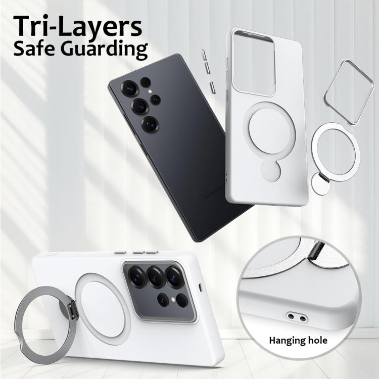Custodia per telefono ibrida in TPU e PC con anello girevole Gen1.5, For Samsung Galaxy S25 Ultra 5G, For Samsung Galaxy S24 FE 5G, For Samsung Galaxy S24 Ultra 5G