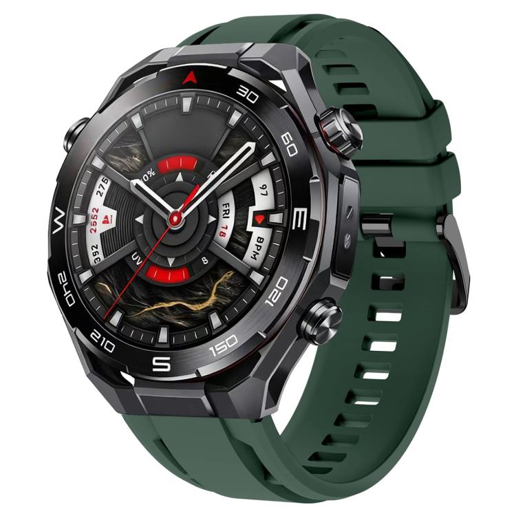 Cinturino per orologio sportivo in silicone con fibbia nera xDfind, For Huawei Watch Ultimate 2