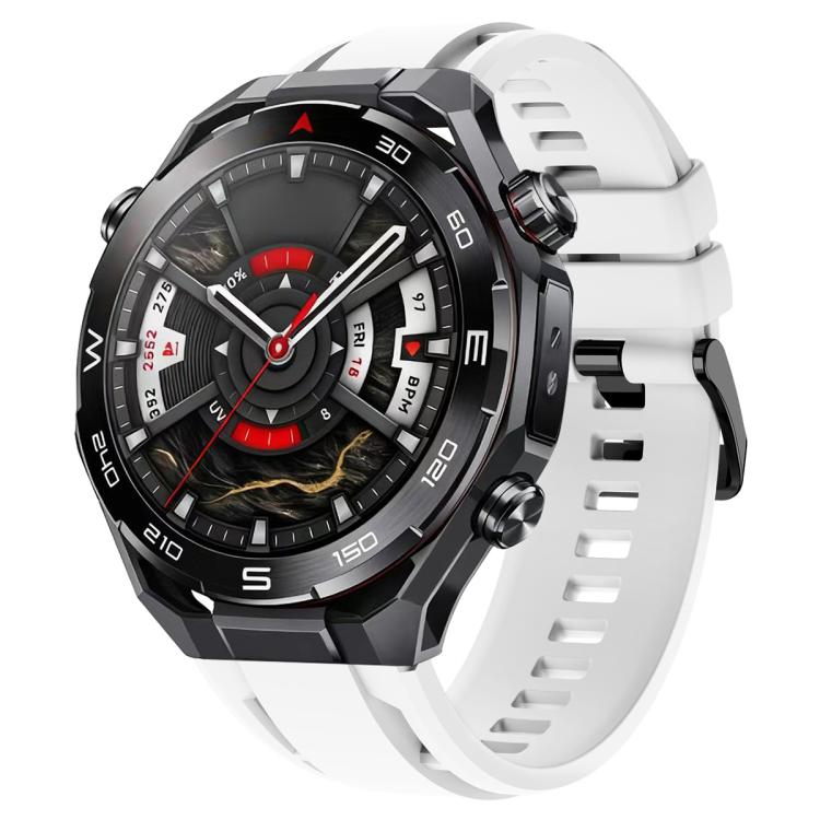 Cinturino per orologio sportivo in silicone con fibbia nera xDfind, For Huawei Watch Ultimate 2