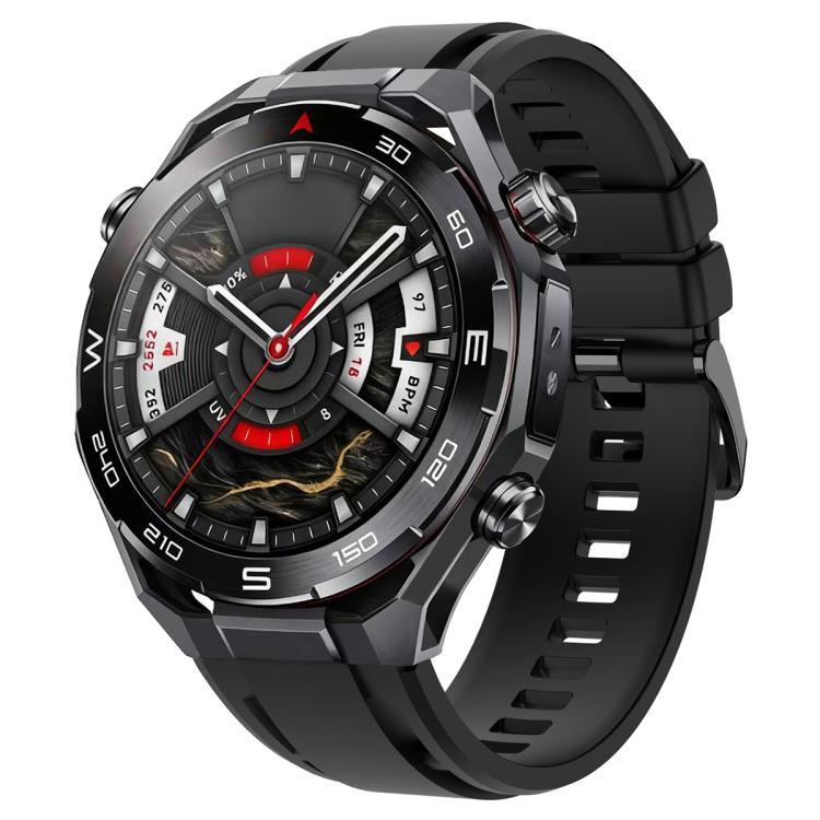 Cinturino per orologio sportivo in silicone con fibbia nera xDfind, For Huawei Watch Ultimate 2