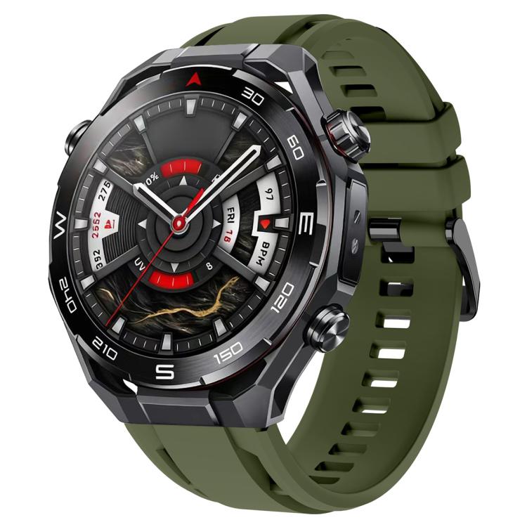 Cinturino per orologio sportivo in silicone con fibbia nera xDfind, For Huawei Watch Ultimate 2