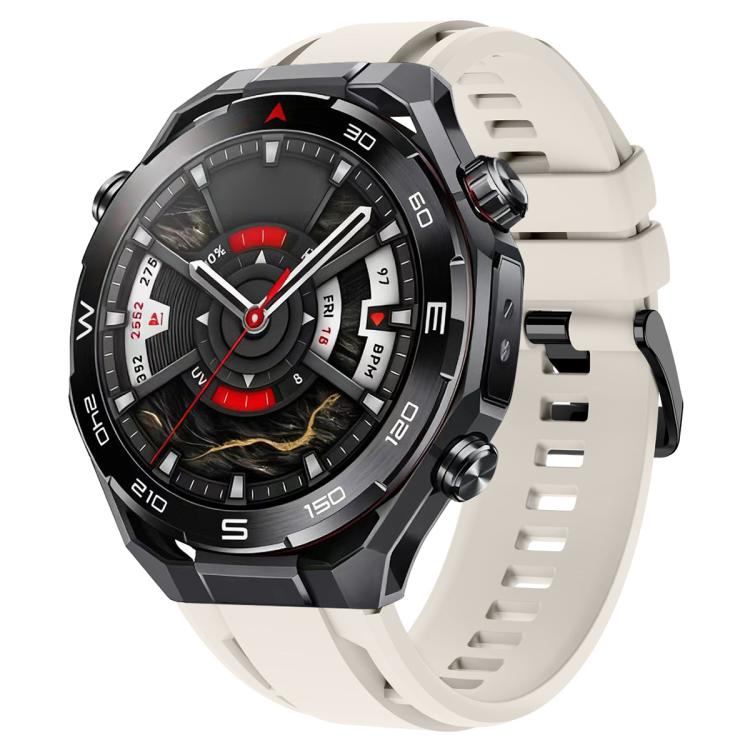 Cinturino per orologio sportivo in silicone con fibbia nera xDfind, For Huawei Watch Ultimate 2