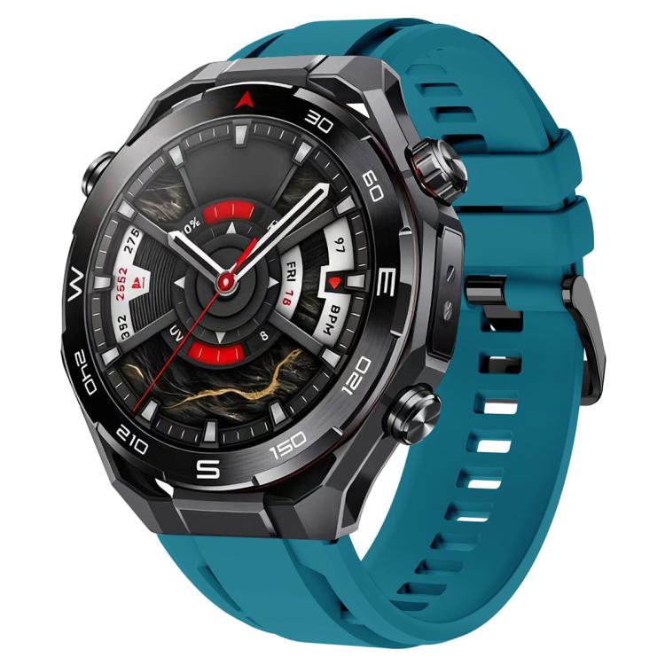 Cinturino per orologio sportivo in silicone con fibbia nera xDfind, For Huawei Watch Ultimate 2