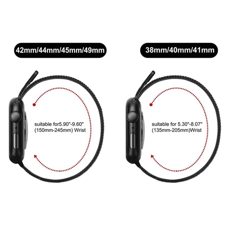 Cinturino per orologio xDfind Milanese Loop magnetico in acciaio inossidabile, For Apple Watch 42 / 44 / 45 / 46 / 49mm, For Apple Watch 38 / 40 / 41 / S11 42mm
