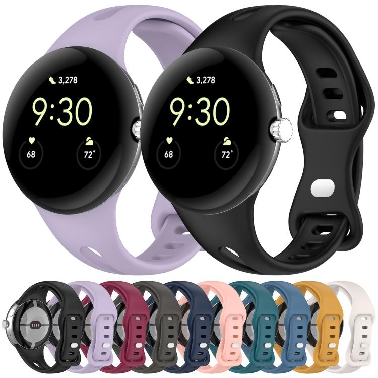 Cinturino per orologio in silicone con fibbia a farfalla xDfind per vita piccola, For Google Pixel Watch 4 / 3 / 2 / 1 41mm