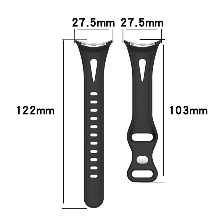 Cinturino per orologio in silicone con fibbia a farfalla xDfind per vita piccola, For Google Pixel Watch 4 / 3 / 2 / 1 41mm