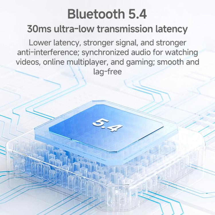 J-Q16 Auricolari wireless Bluetooth 2 in 1 con display digitale, cancellazione del rumore (ENC) e riduzione del rumore.