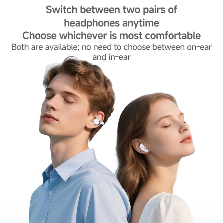 J-Q16 Auricolari wireless Bluetooth 2 in 1 con display digitale, cancellazione del rumore (ENC) e riduzione del rumore.