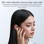 J-Q16 Auricolari wireless Bluetooth 2 in 1 con display digitale, cancellazione del rumore (ENC) e riduzione del rumore.