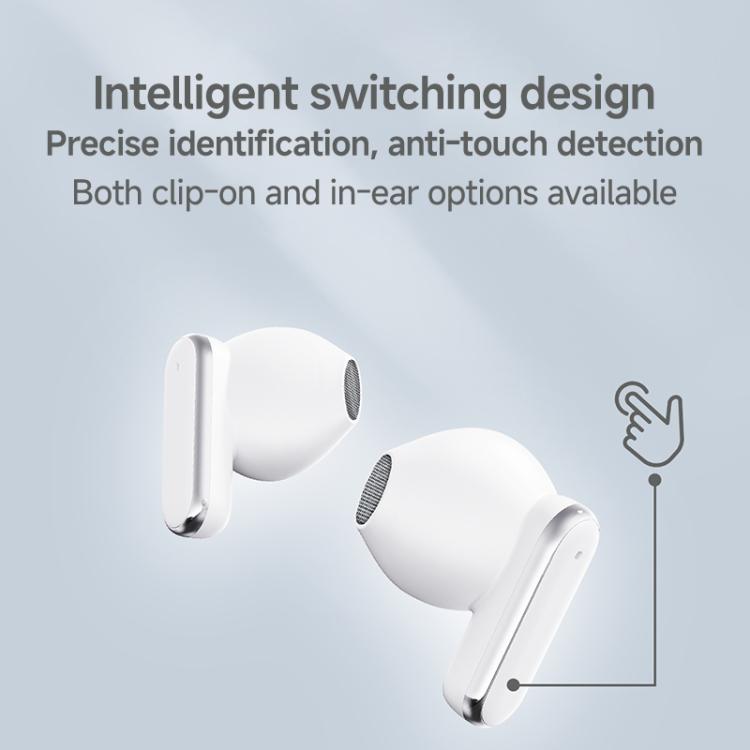 J-Q16 Auricolari wireless Bluetooth 2 in 1 con display digitale, cancellazione del rumore (ENC) e riduzione del rumore.