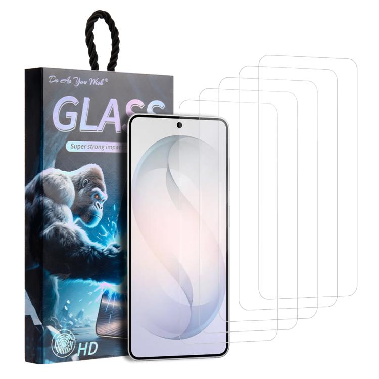 Confezione da 5 pellicole in vetro temperato HD "Fai come vuoi"., For Galaxy S26+ 5G, For Galaxy S26 Ultra 5G, For Galaxy S26 5G, For Galaxy A57 5G, For Galaxy A37 5G, For Galaxy S25 Edge 5G, For Galaxy A06 4G / 5G, For Galaxy A16 4G / 5G              ...
