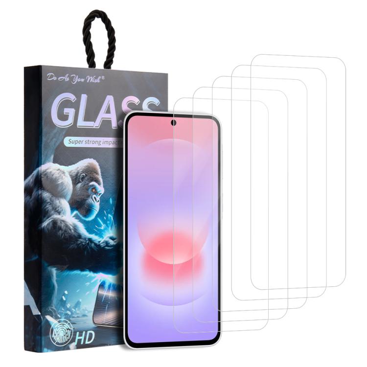 Confezione da 5 pellicole in vetro temperato HD "Fai come vuoi"., For Galaxy S26+ 5G, For Galaxy S26 Ultra 5G, For Galaxy S26 5G, For Galaxy A57 5G, For Galaxy A37 5G, For Galaxy S25 Edge 5G, For Galaxy A06 4G / 5G, For Galaxy A16 4G / 5G              ...