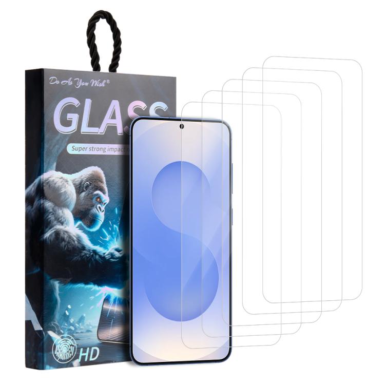 Confezione da 5 pellicole in vetro temperato HD "Fai come vuoi"., For Galaxy S26+ 5G, For Galaxy S26 Ultra 5G, For Galaxy S26 5G, For Galaxy A57 5G, For Galaxy A37 5G, For Galaxy S25 Edge 5G, For Galaxy A06 4G / 5G, For Galaxy A16 4G / 5G              ...