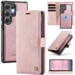 Custodia magnetica per telefono AutSpace A05 2 in 1 con texture effetto vitello retrò e MagSafe., For Samsung Galaxy S25+ 5G / S24+ 5G, For Samsung Galaxy S25 Ultra 5G, For Samsung Galaxy S24 FE 5G, For Samsung Galaxy S24 Ultra 5G