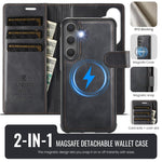 Custodia magnetica per telefono AutSpace A05 2 in 1 con texture effetto vitello retrò e MagSafe., For Samsung Galaxy S26+ 5G, For Samsung Galaxy S26 Ultra 5G, For Samsung Galaxy S26 5G, For Samsung Galaxy S25 FE 5G, For Samsung Galaxy S25 Edge 5G      ...