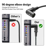 Cavo audio XLR splitter bilanciato a Y per microfono, lunghezza: 0,5 m, Female Elbow to 2xMale Elbow, Female Elbow to Male 2xStraight, Female Straight to 2xMale Elbow, Female Straight to 2xMale Straight
