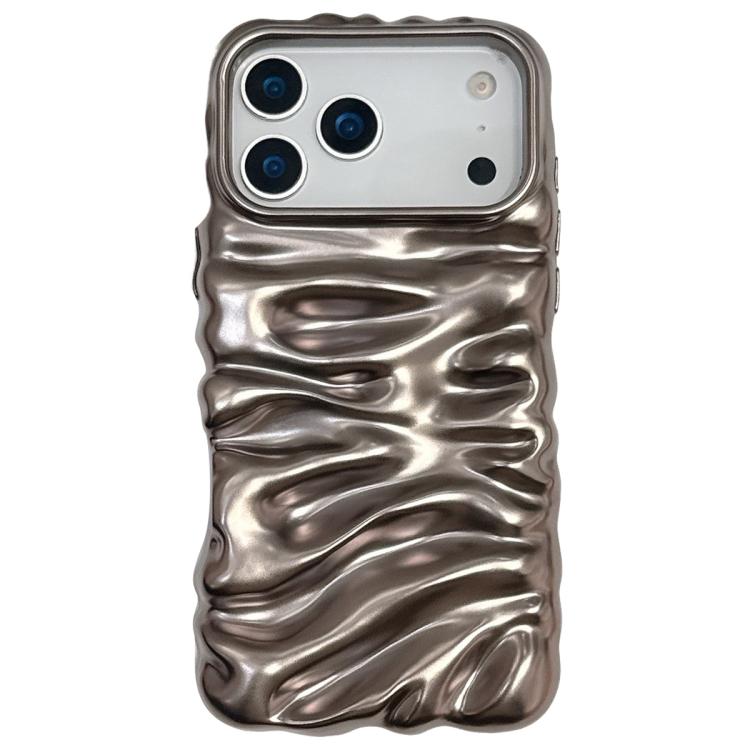 Custodia per telefono in TPU con texture cremosa e rivestimento galvanico, copertura completa., For iPhone 17 Pro Max, For iPhone 17 Pro