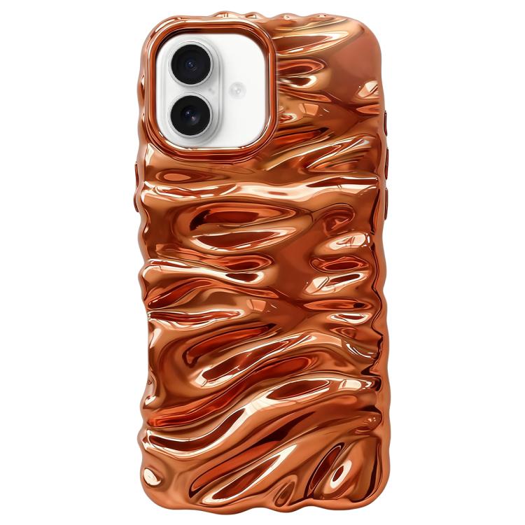 Custodia per telefono in TPU con texture cremosa e rivestimento galvanico, copertura completa., For iPhone 17, For iPhone 16 Pro Max