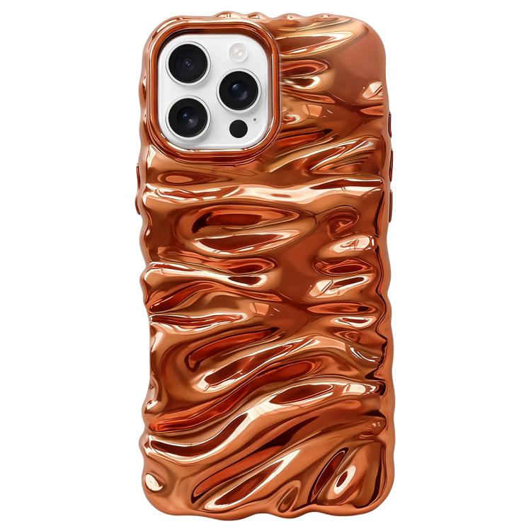 Custodia per telefono in TPU con texture cremosa e rivestimento galvanico, copertura completa., For iPhone 17, For iPhone 16 Pro Max