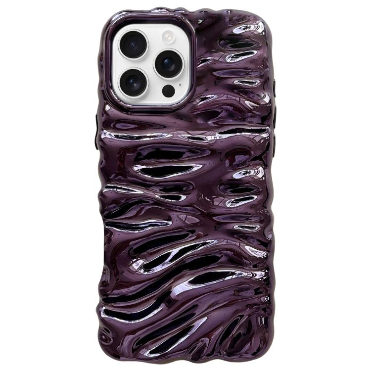 Custodia per telefono in TPU con texture cremosa e rivestimento galvanico, copertura completa., For iPhone 16 Pro, For iPhone 16