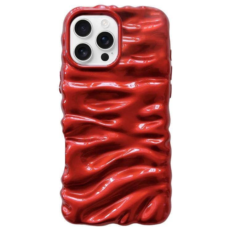 Custodia per telefono in TPU con texture cremosa e rivestimento galvanico, copertura completa., For iPhone 16 Pro, For iPhone 16