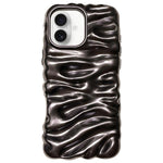 Custodia per telefono in TPU con texture cremosa e rivestimento galvanico, copertura completa., For iPhone 16 Pro, For iPhone 16