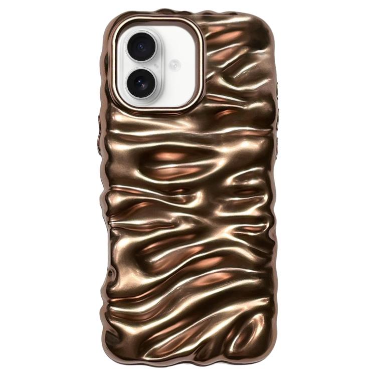 Custodia per telefono in TPU con texture cremosa e rivestimento galvanico, copertura completa., For iPhone 16 Pro, For iPhone 16