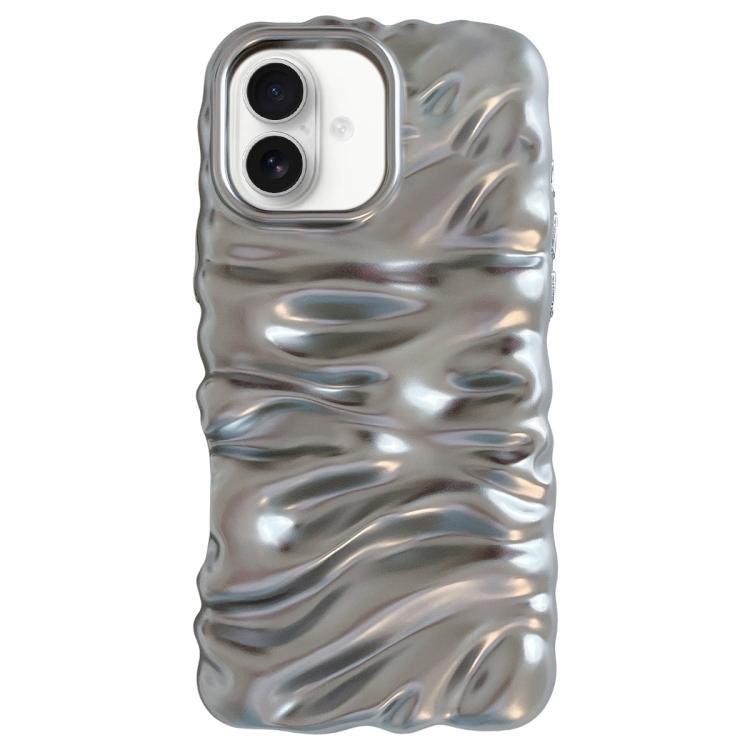 Custodia per telefono in TPU con texture cremosa e rivestimento galvanico, copertura completa., For iPhone 16 Pro, For iPhone 16