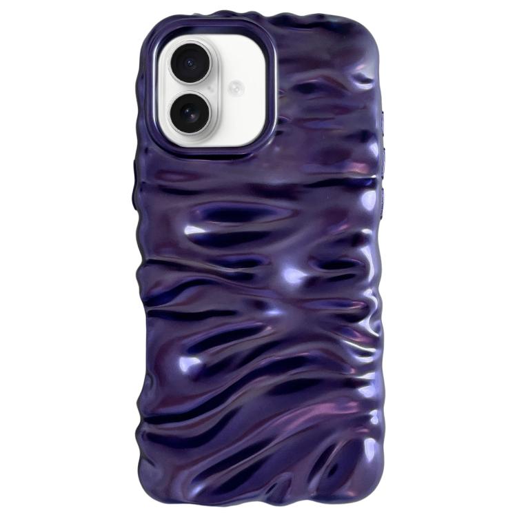 Custodia per telefono in TPU con texture cremosa e rivestimento galvanico, copertura completa., For iPhone 16 Pro, For iPhone 16