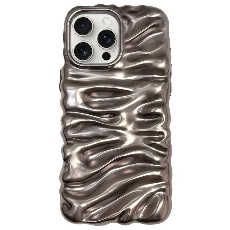 Custodia per telefono in TPU con texture cremosa e rivestimento galvanico, copertura completa., For iPhone 15 Pro Max, For iPhone 15 Pro