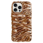 Custodia per telefono in TPU con texture cremosa e rivestimento galvanico, copertura completa., For iPhone 15 Pro Max, For iPhone 15 Pro